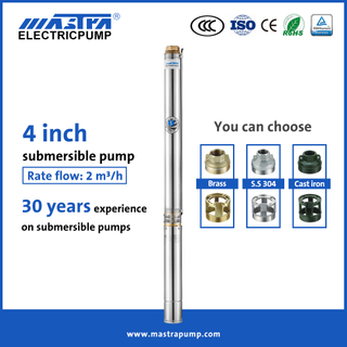 Mastra 4 pulgadas AC soalr bomba de pozo sumergible R95-A bombas de agua de fuente sumergible