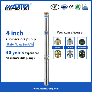 Bomba de agua sumergible de 4 pulgadas de Mastra 4 pulgadas R95-DF 220 voltios de agua sumergibles