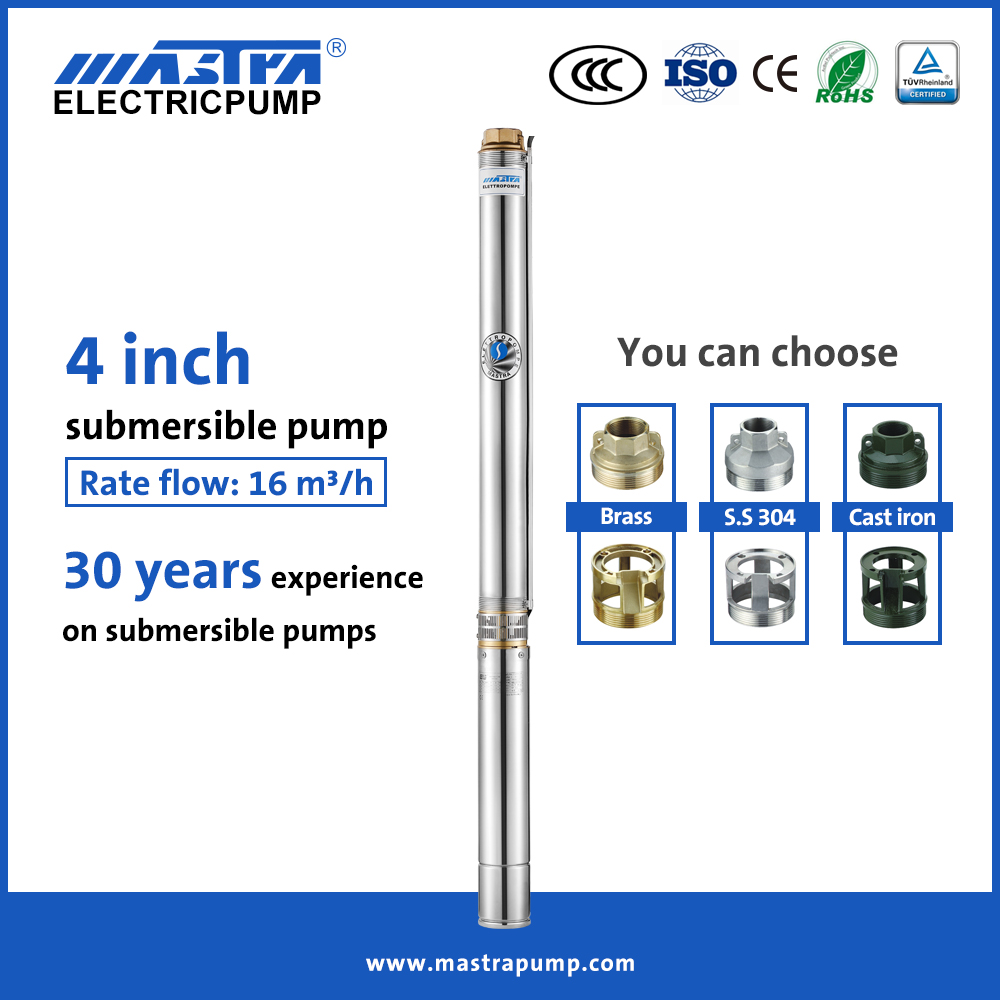 Mastra 4 pulgadas 3 pulgadas sumergibles de alambre bomba R95-DG bomba de agua eléctrica sumergible