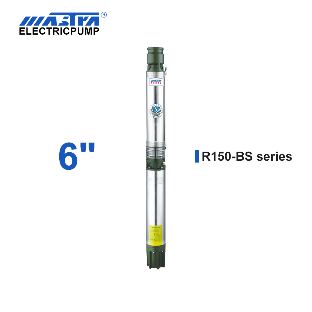 Bomba sumergible Mastra de 6 pulgadas de 60 Hz - bombas de pozo de la serie R150-BS en línea