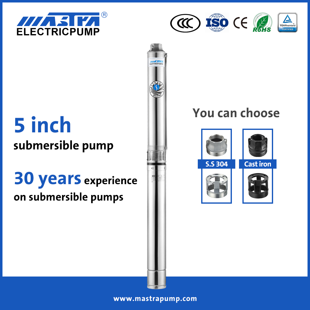 Bomba de agua sumergible de Mastra de 5 pulgadas para la venta R125-12 bomba de agua eléctrica sumergible