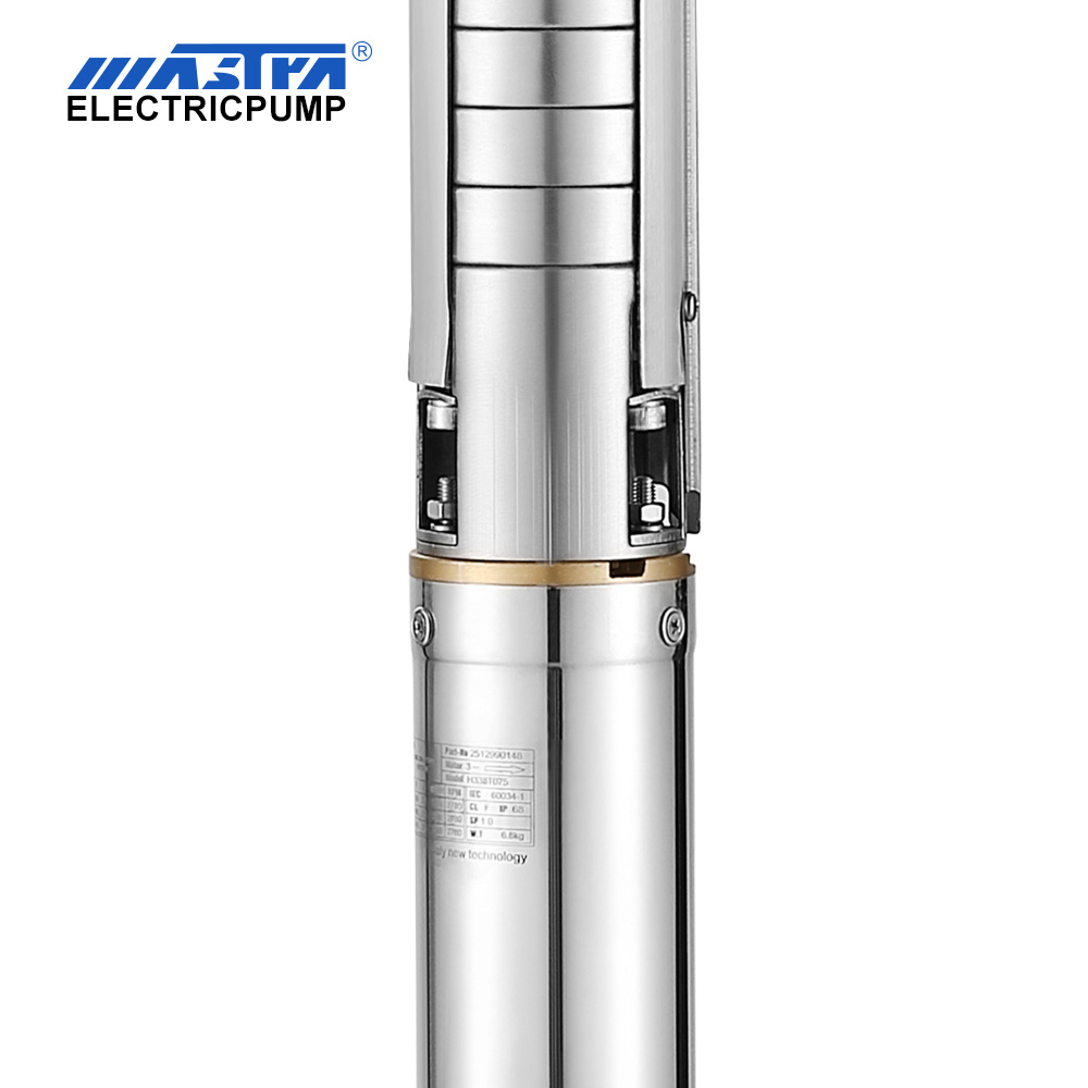 Mastra 3 pulgadas Full Acero inoxidable Bomba sumergible Sumersible 3SP1 Bombas solares de pozos profundos