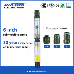 Fabricantes de bombas de agua sumergibles solares de CA de 6 pulgadas Mastra R150-BS Empresa de bombas de agua solares